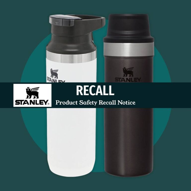 Switchback and Trigger Action Travel Mugs Recall