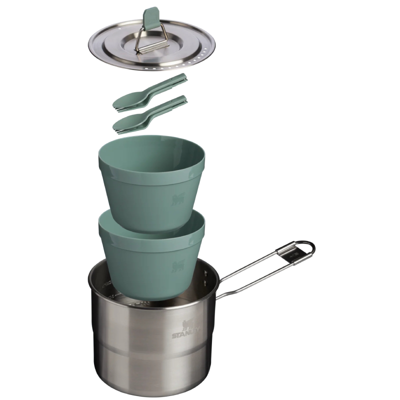 The Wildfare Go Two Bowl Cookset | 8-piece set | 1.25 QT The Wildfare Go Two Bowl Cookset | 8-piece set | 1.25 QT
