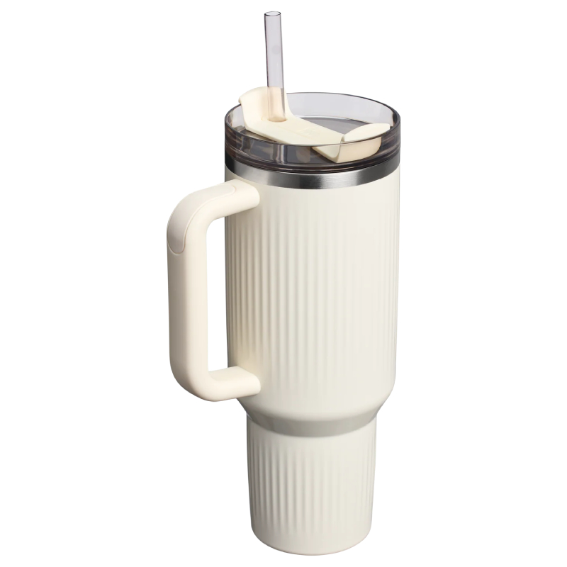 The Quencher H2.O Fluted Tumbler 1.18L / 40oz The Quencher H2.O Fluted Tumbler 1.18L / 40oz - Cream Gloss