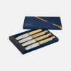 Facette Table Knives - Set of 4 - Olivier Set of 4 Facette Olive Wood table knives