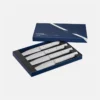 Facette Table Knives - Set of 4 - White Set of 4 Facette White table knives