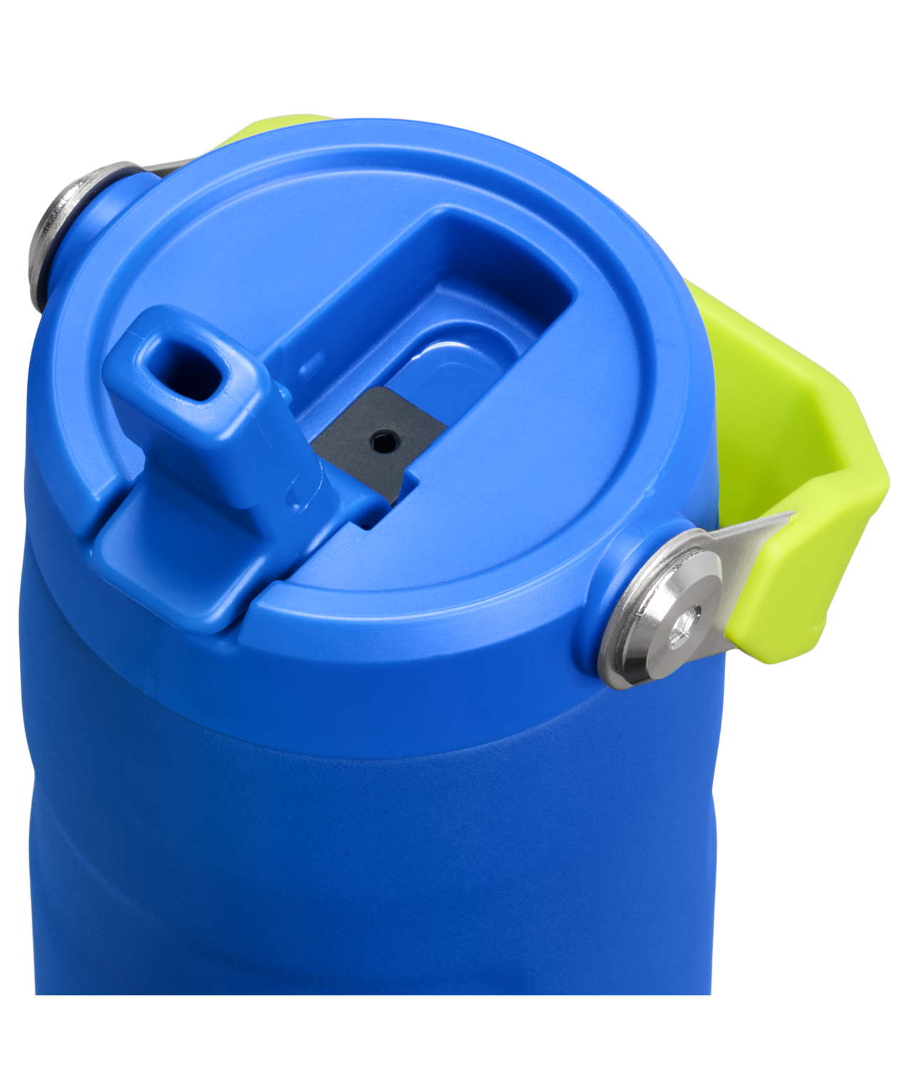 The IceFlow™ Bottle Flip Straw 2.0 0.47L / 16oz The IceFlow™ Bottle Flip Straw 2.0 0.47L / 16oz - Cobalt Chartreuse