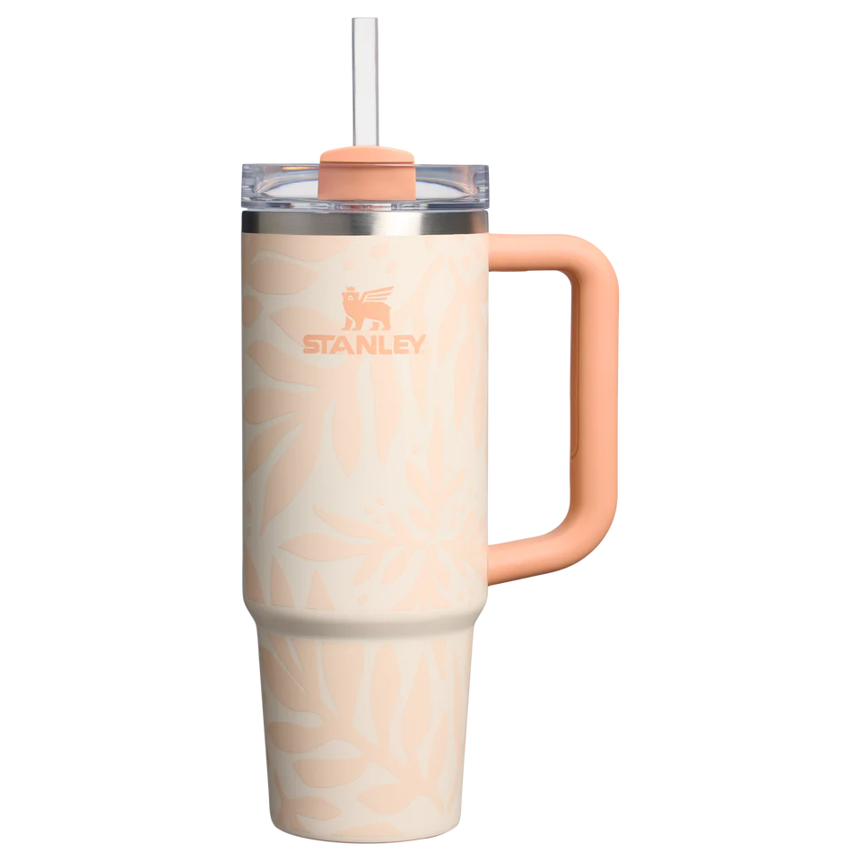 The Quencher H2.0 FlowState™ Tumbler 0.89L / 30oz Quencher® H2.O Flowstate™ Tumbler | 0.89L - Apricot Palms