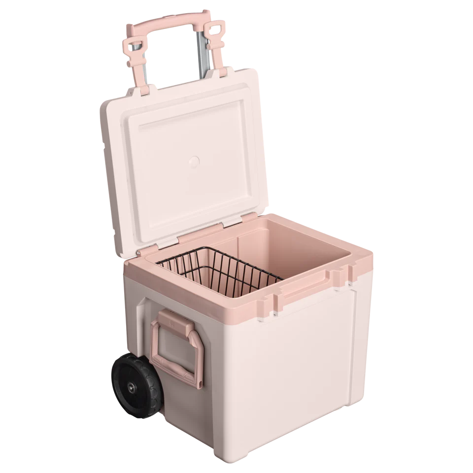 The Cold-For-Days Wheeled Outdoor Cooler 50QT/47.3L The Cold-For-Days Wheeled Outdoor Cooler 50QT - Rose Quartz