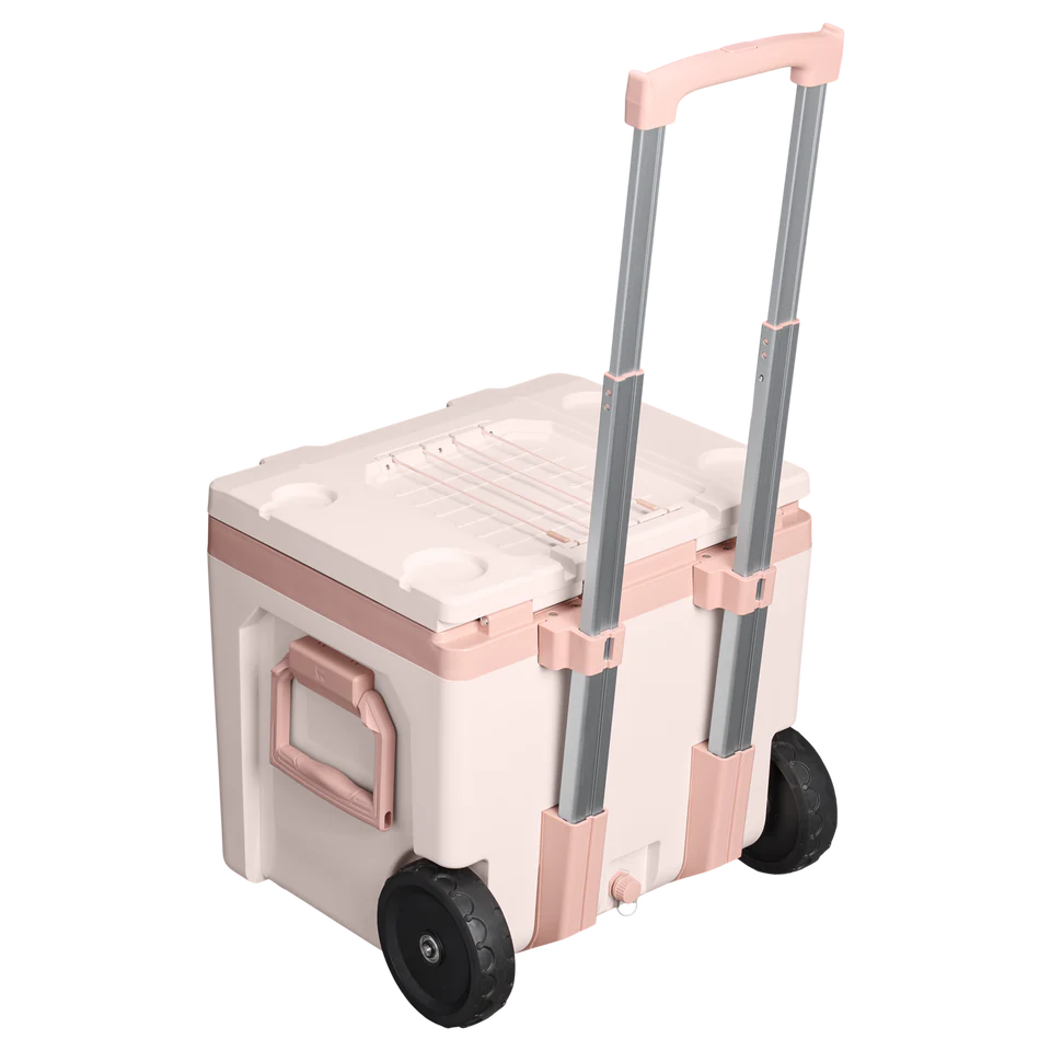 The Cold-For-Days Wheeled Outdoor Cooler 50QT/47.3L The Cold-For-Days Wheeled Outdoor Cooler 50QT - Rose Quartz